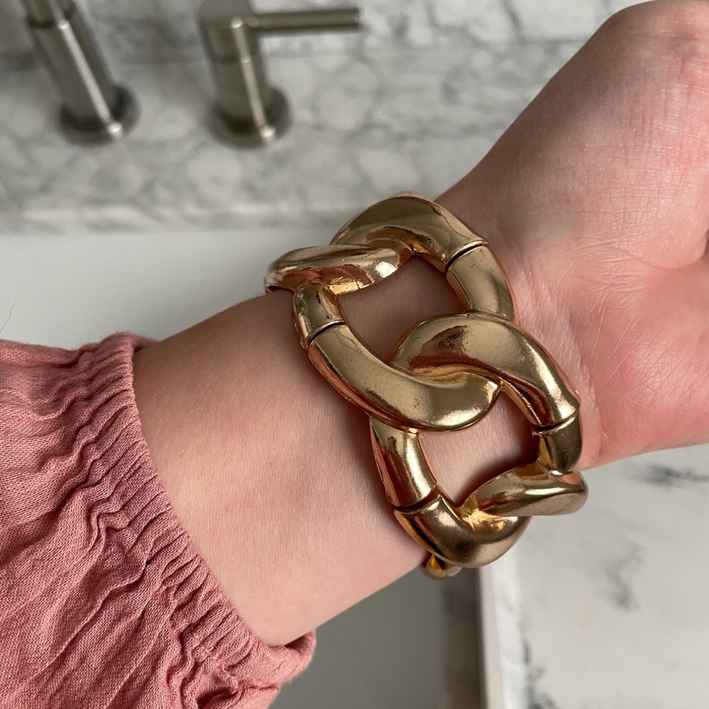 Gold Statement Bracelet - Picture 4 of 5